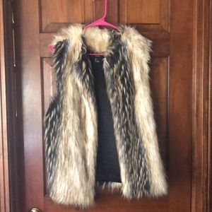 Faux fur vest